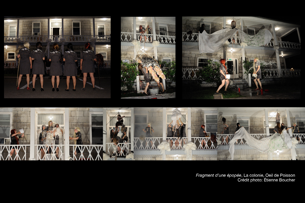 <em>Fragment d'une pope</em>, 2010<br />La Colonie, 25e anniversaire de l'oeil de poisson, Deschambault <br /> Photos: tienne Boucher