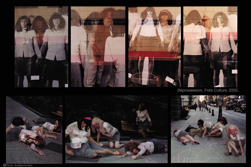 Dpossession, Folie / Culture, Qubec, 2002<br /> Photos: Andranne Vien